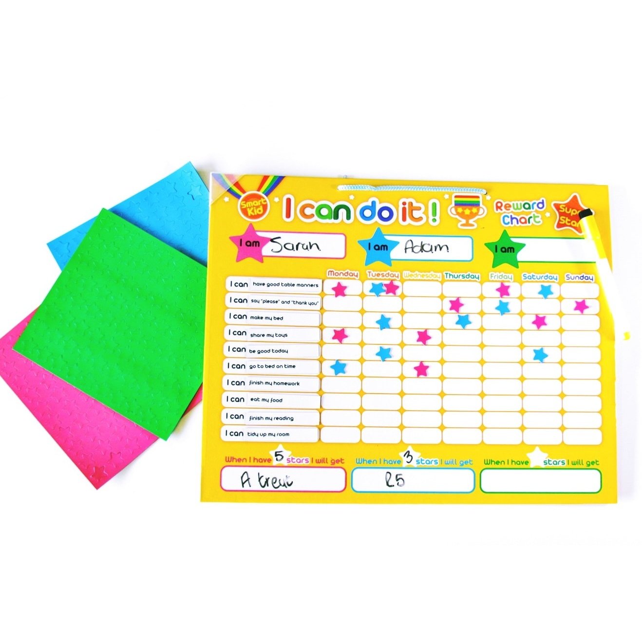 Magnetic Interactive Learning Board- I Can Do It Reward Chart