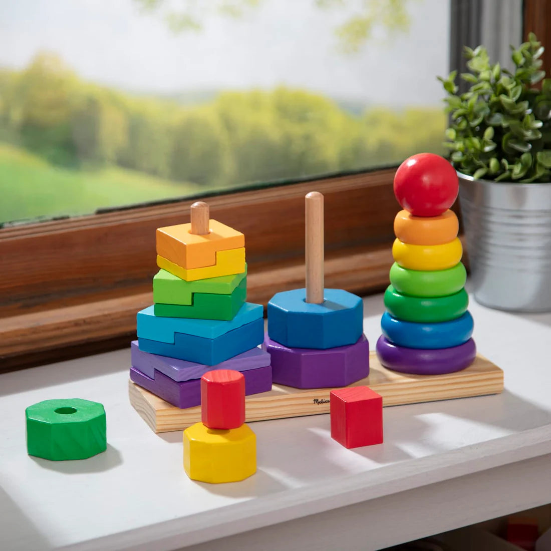 Melissa & Doug – Geometric Stacker