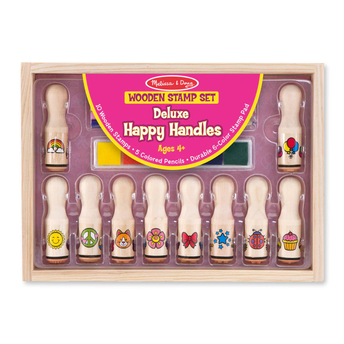 Melissa & Doug – Deluxe Happy Handles Stamp Set