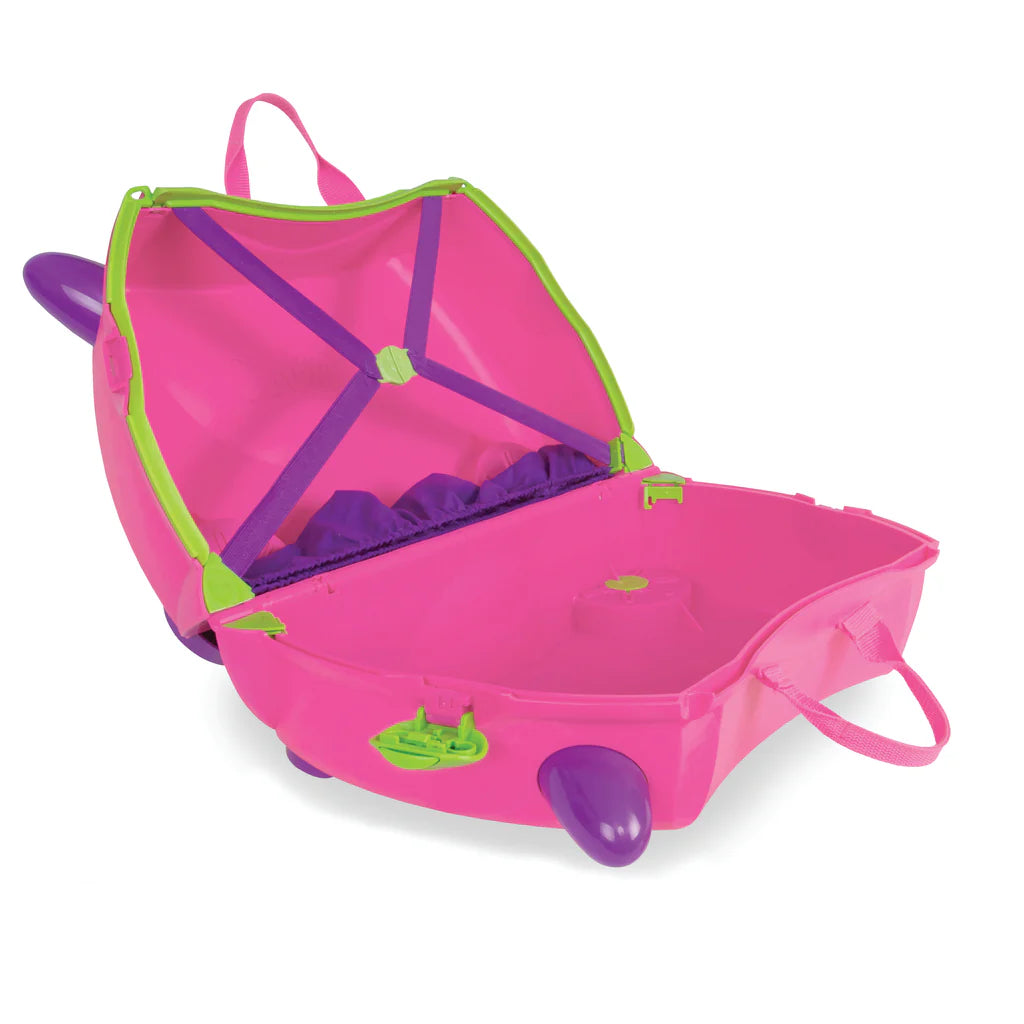 Trunki ride on kids suitcase trixie pink