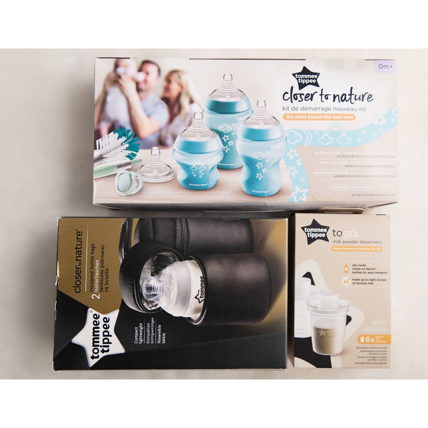 Tommee Tippee Bottle Gift Box Top View